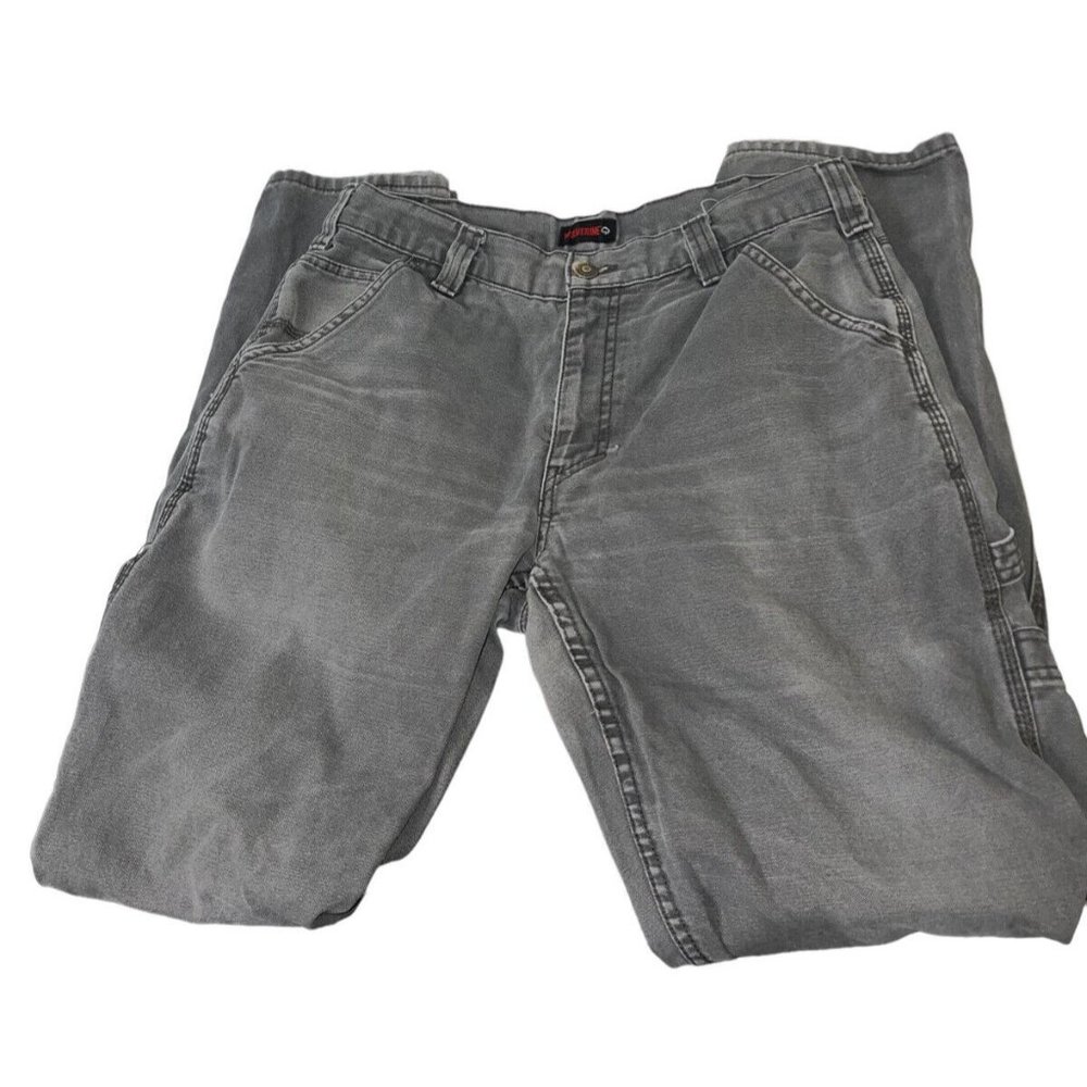 Wolverine Mens Carpenter Work Wear Jeans Size 32x34 Actual 32x33 Gray